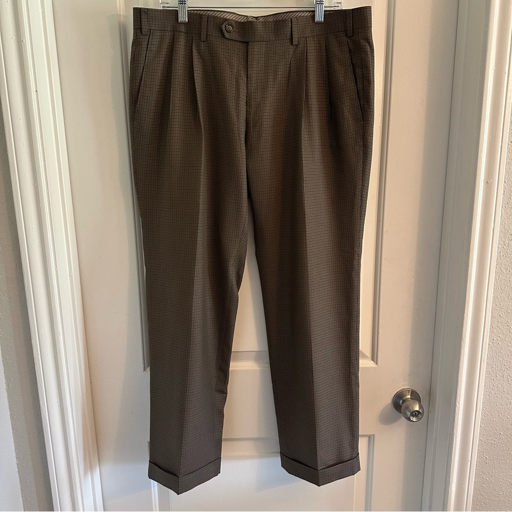 Ralph‎ Lauren Brown Pleated Dress Pants